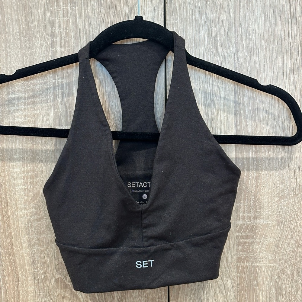 Brown SET sports bra